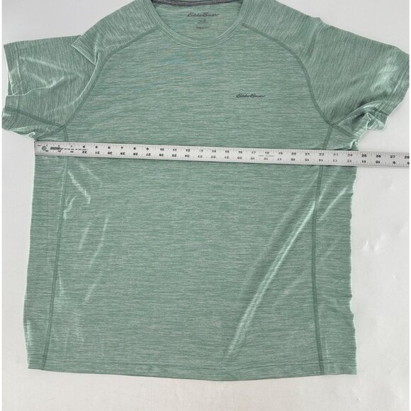 Eddie Bauer Men’s Aqua Green FreeDry Resolution T-Shirt XL Athleisure Comfort - Picture 6 of 7
